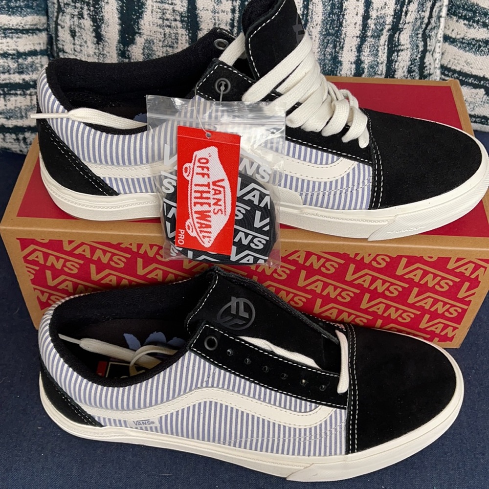 Vans Bmx Old Skool Federal Black/Bl Pinstripe MENS - Picture 2 of 16